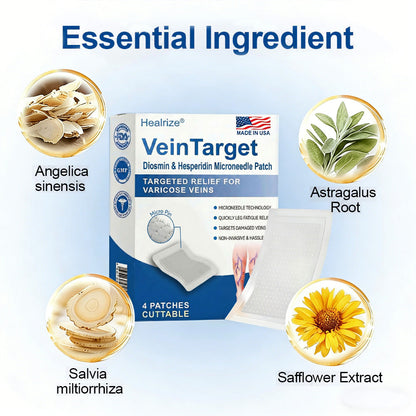🇺🇸👨‍⚕️✨🌿𝐇𝐞𝐚𝐥𝐫𝐢𝐳𝐞® VeinTarget Microneedle Patch⚡Instant Relief, Long-Term Results
